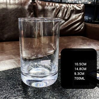 Deouny Gegraveerd Cocktail Mengen Glas Voor De Barman Creatieve Kristal Wijn Beker Bar Gereedschap 700Ml 500Ml