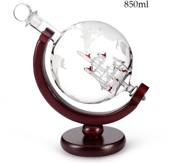 Deouny Glas Vat Whisky Karaf Nautische Liquor Dispenser Loodvrij Bier Decanter Voor Bourbon Rum Brandy Decoratie 1000Ml 800ml