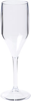 depa Champagneglazen - 4x - transparant - onbreekbaar kunststof - 150 ml