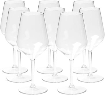 depa Wijnglas - 48x - transparant - onbreekbaar kunststof - 470 ml