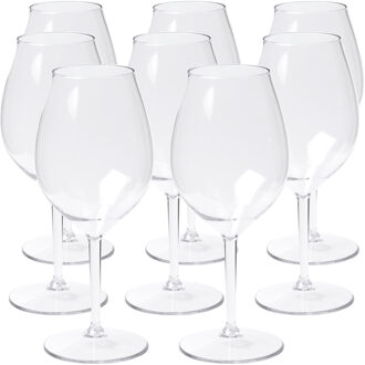 depa Wijnglas - 8x - transparant - onbreekbaar kunststof - 510 ml