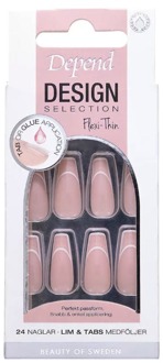 Depend Kunstnagels Depend Design Selection Artsy Smiles Coffin Nord 24 st
