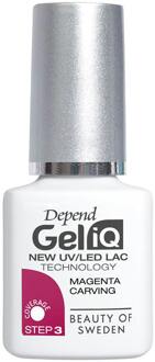 Depend Nagellak Depend Gel iQ Magenta Carving 5 ml