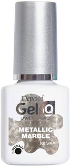 Depend Nagellak Depend GeliQ Metallic Marble Silver 5 ml