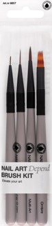 Depend Nagelverzorging Depend Nail Art Brush Kit 4 st