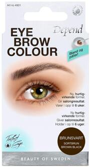 Depend Wenkbrauw Make-Up Depend Eyebrow Colour Kit Brown Black 1 st
