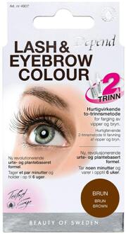 Depend Wimper & Wenkbrauwverf Depend Lash & Eyebrow Colour Brown 1 pack
