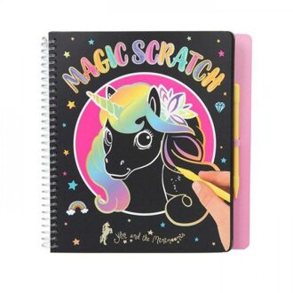 Depesche Ylvi krasboek Magic Scratch meisjes 20 x 19,3 cm papier zwart