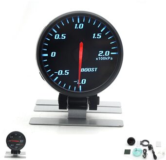 Depotuning 2.5 "60Mm Boost Vacuum Water Temp Olie Temp Olie Druk Voltage Toerenteller Air Fuel Ratio Egt Gauge zwart Kleur Blauw Led Boost Gauge