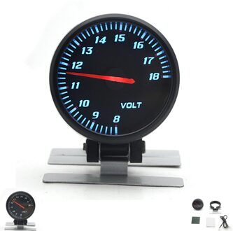 Depotuning 2.5 "60Mm Boost Vacuum Water Temp Olie Temp Olie Druk Voltage Toerenteller Air Fuel Ratio Egt Gauge zwart Kleur Blauw Led Voltmeter
