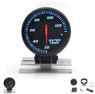 Depotuning 2.5 "60Mm Boost Vacuum Water Temp Olie Temp Olie Druk Voltage Toerenteller Air Fuel Ratio Egt Gauge zwart Kleur Blauw Led