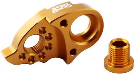 Derailleurhanger Extender Kit Fiets Staart Haak Uitbreiding Aluminium Fietsen Derailleur Adapter Fietsonderdelen 40T 42T 46T geel