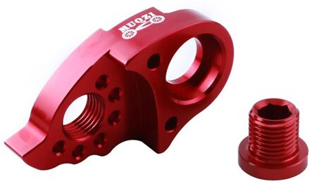 Derailleurhanger Extender Kit Fiets Staart Haak Uitbreiding Aluminium Fietsen Derailleur Adapter Fietsonderdelen 40T 42T 46T Rood