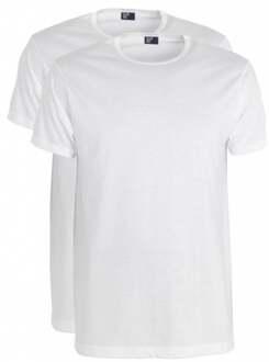 Derby Wit Ronde Hals Heren T-shirt 2-Pack - 3XL