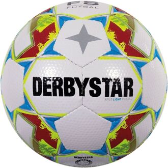 Derbystar Apus Light Futsal Zaalvoetbal wit - rood - geel - blauw - zwart - 4