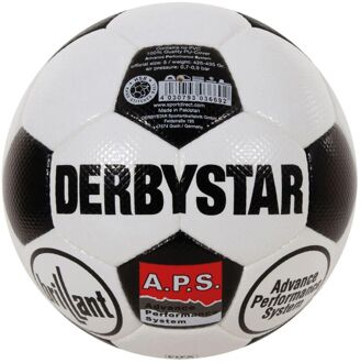 Derbystar Brillant Retro Voetbal wit - zwart - 5