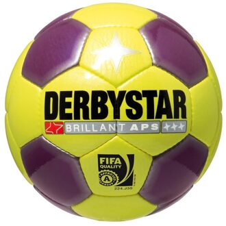 Derbystar Brillant Snow - Voetbal - 5 - Paars / Geel