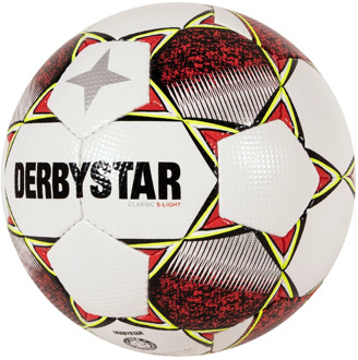 Derbystar Classic S-Light II Voetbal Junior wit - rood - geel - zwart - 4