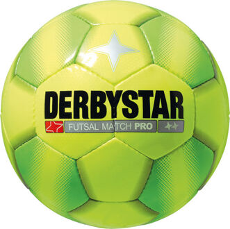 Derbystar Futsal Match Pro - Zaalvoetbal - Geel/Groen - Maat 4