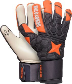 Derbystar keepershandschoen APS Hexasoft Pro II Oranje / Grijs - 11
