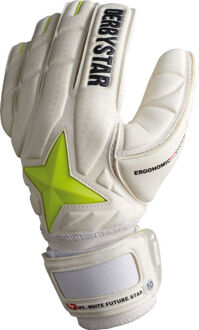 Derbystar Keepershandschoen APS White Future Star Geel Standaard - 9