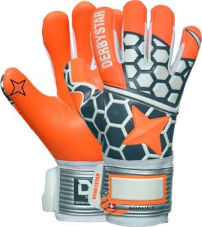 Derbystar Keepershandschoen Goalie II 2525 Oranje / grijs / wit - 8