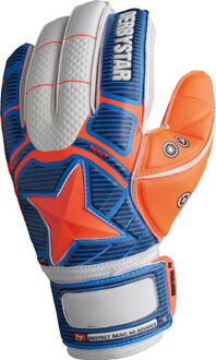 Derbystar Keepershandschoen Protect Basic AR Advance Blauw / Oranje / Wit - 11
