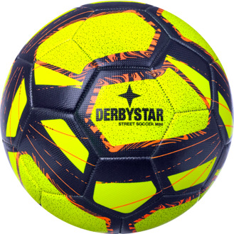 Derbystar Mini Voetbal Mini Ball Street Soccer V22 geel blauw oranje Geel / blauw / oranje - 47 cm omtrek balmaat 1