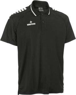 Derbystar Polo Shirt Primo Zwart / wit - L