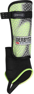 Derbystar Scheenbeschermer AIRLITE FLASH incl. enkel en achilles bescherming Geel / zwart / zilver - L