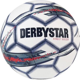 Derbystar Street Soccer Voetbal - wit/grijs/rood/zwart