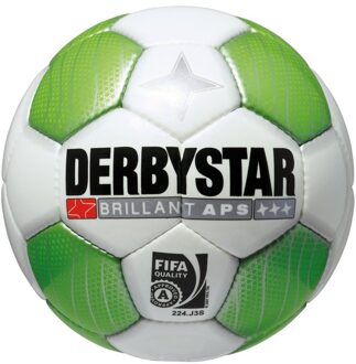 Derbystar Voetbal Brillant APS Wit/Groen Wit / groen - 5 (4 x 3 vlakken)