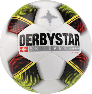 Derbystar Voetbal Brillant S-Light Wit rood geel 1123 Wit / rood /geel - 5