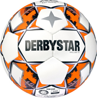 Derbystar Voetbal Brillant TT AG wit zwart oranje 1132 Wit / zwart / oranje - 5