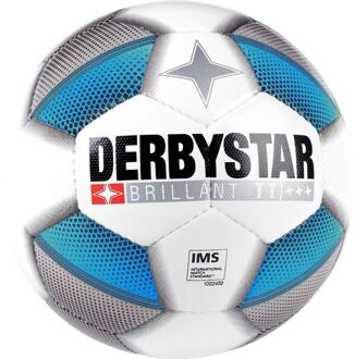 Derbystar Voetbal Brillant TT Dual Bounded Wit zilver blauw 1014 Wit / zilver / blauw - 4