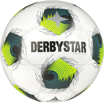 Derbystar Voetbal Brillant TT Wit geel groen V24 1450 Wit / geel / groen - 5