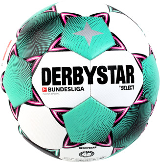 Derbystar Voetbal Bundesliga Player Special Wit pink groen maat 5
