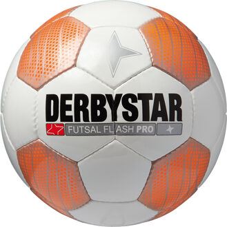 Derbystar Voetbal Futsal Flash Pro Wit met oranje - 4