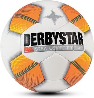 Derbystar Voetbal Stratos Pro TT Wit oranje geel - 4