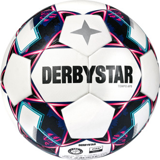Derbystar Voetbal Tempo APS V22 wit blauw pink 1182 Wit / blauw / pink - 5