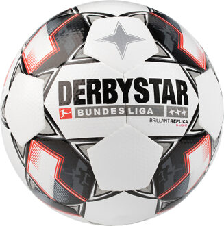 Derbystar Voetbal - wit/zwart/rood