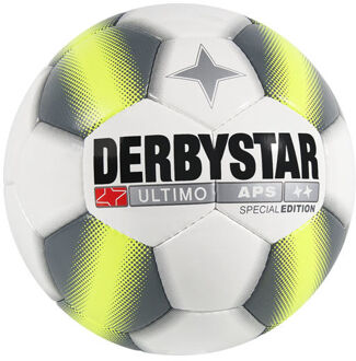 Derbystar VoetbalVolwassenen - wit/geel/grijs