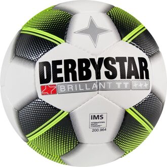 Derbystar VoetbalVolwassenen - wit/zwart/geel