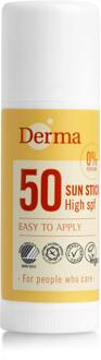 Derma Eco Sun SPF 50 Zonnebrand Stick - 15 ML - Hoge Bescherming - Zonverzorging - Natuurlijke Ingrediënten