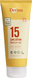 Derma Eco Sun SPF15 Zonnelotion - Waterbestendige Bescherming - Hypoallergeen - Biologisch Gecertificeerd