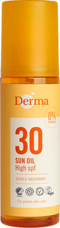 Derma Eco Sun - SPF30 Zonnebrandolie - Transparant - AllergyCertified - Waterbestendig - Veganistisch