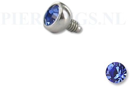 Dermal balletje 1.2 mm blauw 3 mm