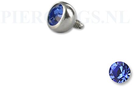 Dermal balletje 1.2 mm blauw 4 mm