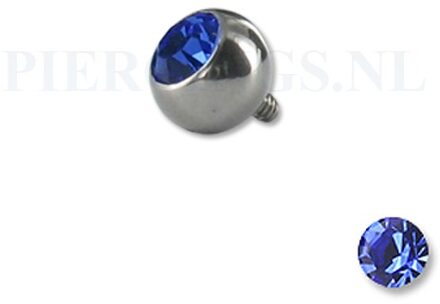 Dermal balletje 1.2 mm blauw 5 mm