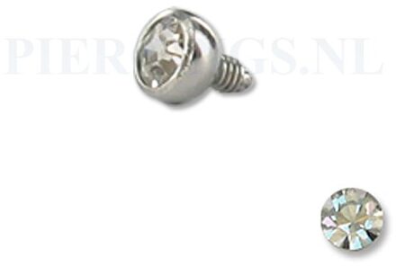 Dermal balletje 1.2 mm kristal 3 mm